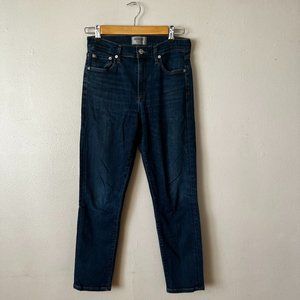 Agolde Premium Denim Jeans - Dark Wash, Skinny, Short